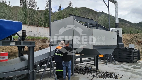 Trituradora de Chatarra de Acero de 10 a 15 toneladas por hora en Xizang, China