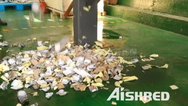 Trituradora de Doble Eje de Núcleos Papel